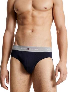 Pack 3 slips Tommy Hilfiger Slip Bleu Marine Homme