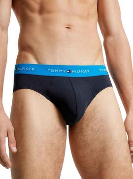 Pack 3 slips Tommy Hilfiger Slip Bleu Marine Homme