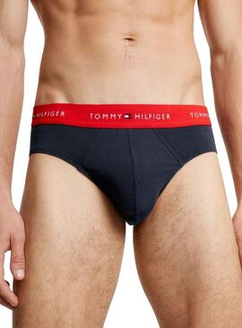 Pack 3 slips Tommy Hilfiger Slip Bleu Marine Homme