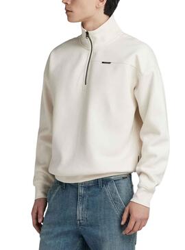 Sweat G-Star Skipper Blanc pour Homme