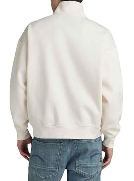 Sweat G-Star Skipper Blanc pour Homme