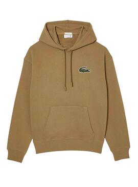 Sweat Lacoste Loose Fit Brun Homme Femme
