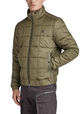 Veste G-Star Meefic Matelassé Vert pour Homme