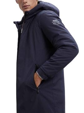 Veste Ecoalf Pasu Bleu Marine pour Homme