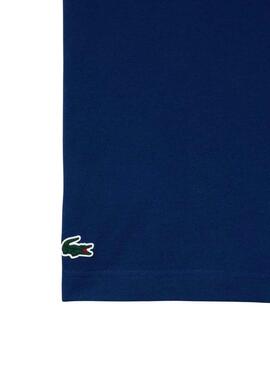 T-Shirt Lacoste Sport Knitted Bleu pour Homme