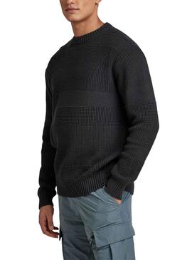 Pull G-Star Structure Hori Noire pour Homme