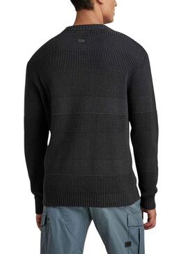 Pull G-Star Structure Hori Noire pour Homme