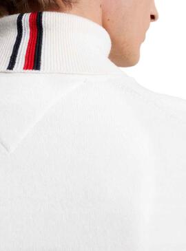 Pull Tommy Hilfiger Pima Cashmere Blanc Homme