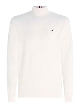 Pull Tommy Hilfiger Pima Cashmere Blanc Homme