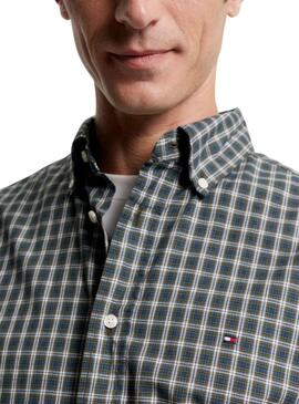 Chemise Tommy Hilfiger Nat Soft Vert pour Homme