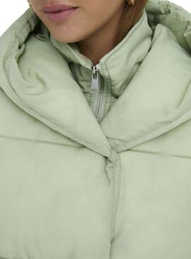 Veste Only New Sydney Sara Puffer Vert Femme