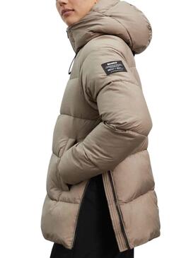 Veste Ecoalf Fuji Brun pour Femme