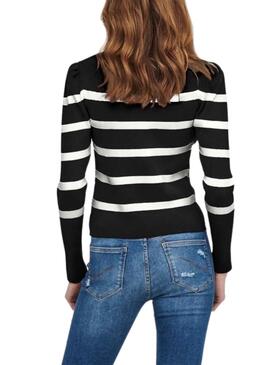 Pull Only Sally Noire pour Femme