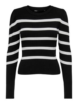 Pull Only Sally Noire pour Femme