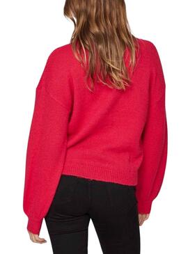 Pull Vila Vichinti Rouge pour Femme