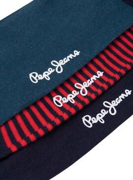 Pack 3 Chaussettes Pepe Jeans Logo Vert Homme