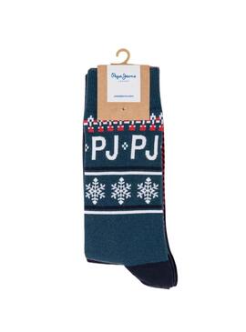 Pack 3 Chaussettes Pepe Jeans Logo Vert Homme