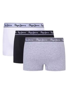 Pack 3 Boxeurs Pepe Jeans TK Gris pour Homme