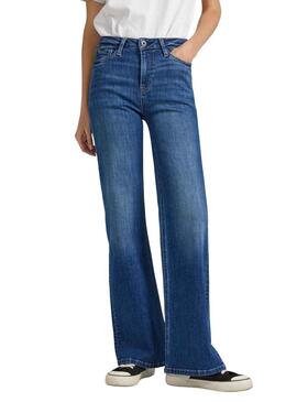 Pantalon Jeans Pepe Jeans Willa Bleu Femme