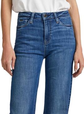 Pantalon Jeans Pepe Jeans Willa Bleu Femme