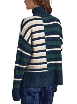 Pull Pepe Jeans Denver Vert pour Femme