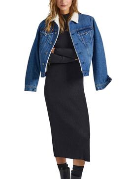 Robe Pepe Jeans Dalia Noire pour Femme