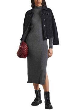 Robe Pepe Jeans Dalia Gris pour Femme