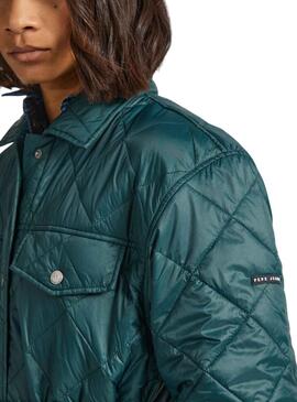 Veste Pepe Jeans Nash Vert pour Femme