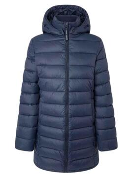 Veste Pepe Jeans Maddie Long Bleu pour Femme