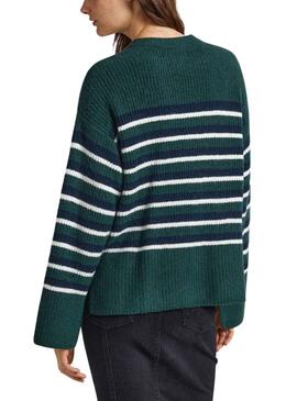 Pull Pepe Jeans Ellison Vert pour Femme