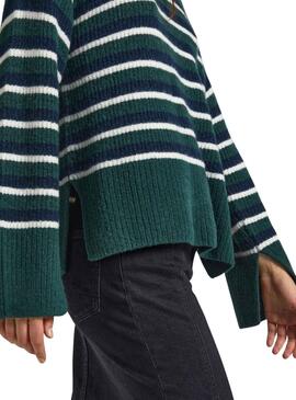 Pull Pepe Jeans Ellison Vert pour Femme