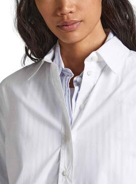 Chemise Pepe Jeans Liza Blanc pour Femme