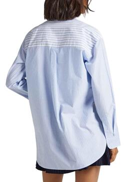 Chemise Pepe Jeans Ivanka Bleu pour Femme