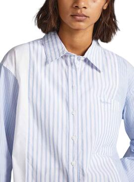 Chemise Pepe Jeans Ivanka Bleu pour Femme