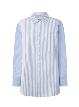 Chemise Pepe Jeans Ivanka Bleu pour Femme