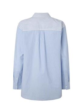 Chemise Pepe Jeans Ivanka Bleu pour Femme