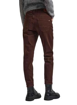 Pantalon Jeans Pepe Jeans Violet Brun Femme