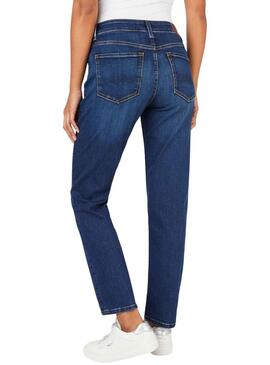 Jean Pepe Jeans Marie Bleu pour Femme