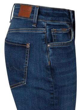 Jean Pepe Jeans Marie Bleu pour Femme