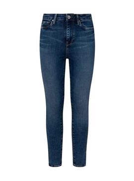 Jean Pepe Jeans Dion Bleu pour Femme