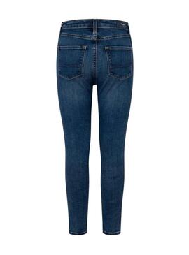 Jean Pepe Jeans Dion Bleu pour Femme