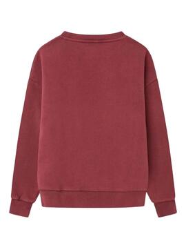 Sweat Pepe Jeans Salomé Burgudy Rouge Fille