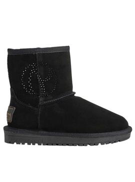 Bottines Pepe Jeans Diss Gloss Noire pour Fille