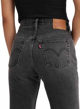 Pantalon Jeans Levis 501 Noire pour Femme