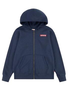 Sweat Levis Boxtab Full Bleu Marine pour Garçon