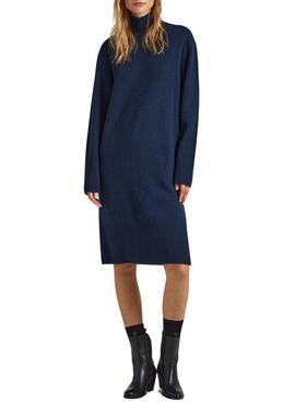 Robe Pepe Jeans Dasya De Knitted Bleu pour Femme