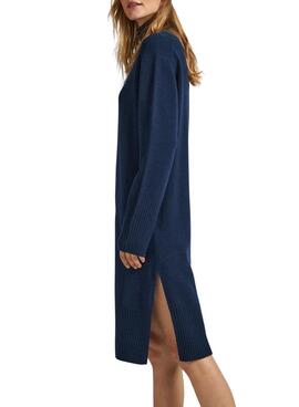 Robe Pepe Jeans Dasya De Knitted Bleu pour Femme