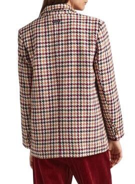 Blazer Pepe Jeans Rominas Cadres pour Femme