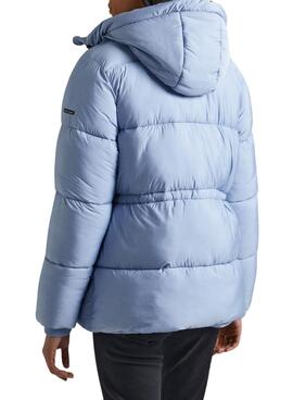 Doudoune Pepe Jeans Brumeux Rembourré Bleu Femme