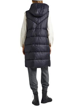 Gilet Pepe Jeans Mercy Noire Rembourré Femme